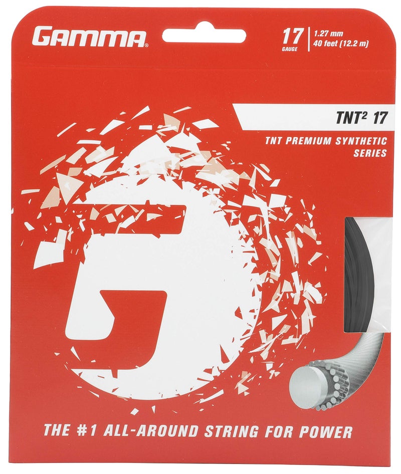 GAMMA unisex adult Gauge Tnt2 17 Black, Black, 17G - Single Set 40 Feet US